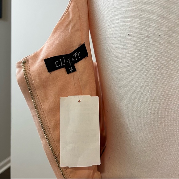 Elliatt Evergreen Blush Pink Sleeveless Tea Length Pleated Formal Dress … - Picture 9 of 10